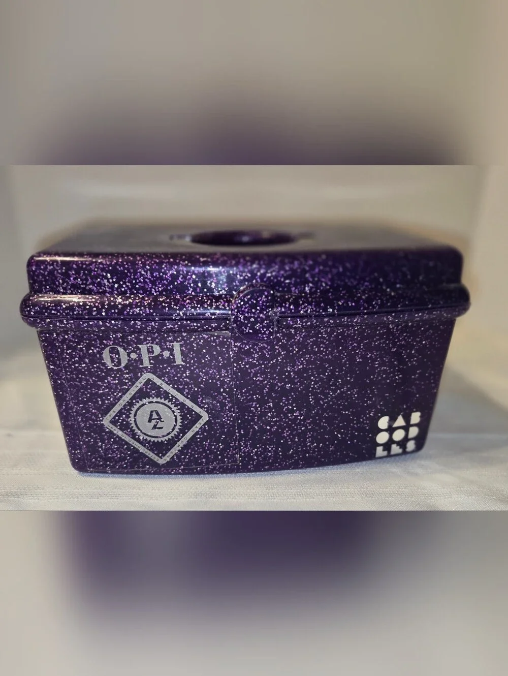 Purple Glitter OPI Caboodle Cosmetic Case